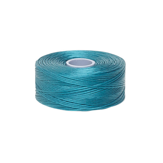 Thread, C-Lon®, nylon. 2 x Bobbin Size D - 78yds Teal