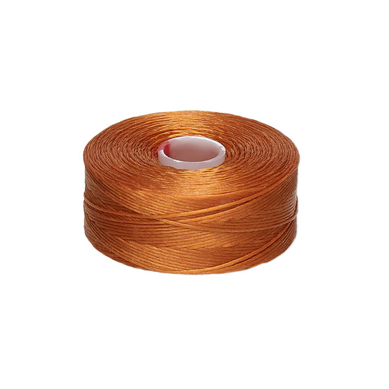 Thread, C-Lon®, nylon. 2 x Bobbin Size D - 78yds Copper