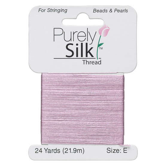 Thread, Purely Silk™, Lilac. 1 x Card Size E - 24yds