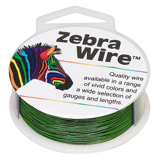 1 x reel of Zebra Wire round - 26 guage (115 yards, 105 metres) Green