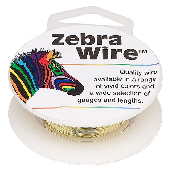 1 x reel of Zebra Wire round - 28 guage (164 yards, 150 metres) Gold