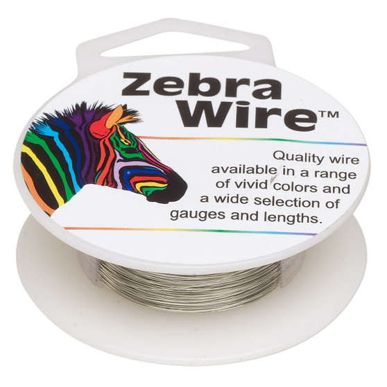 1 x reel of Zebra Wire round - 30 guage (215 yards, 196 metres) Silver