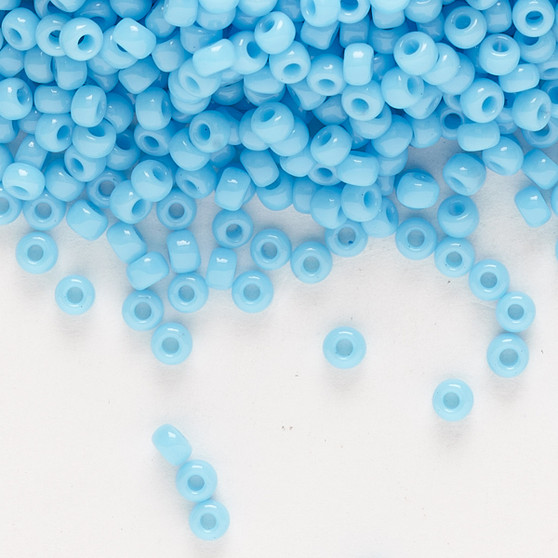 8-413 - 8/0 - Miyuki - Opaque Turquoise Blue - 50gms - Glass Round Seed Bead