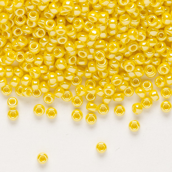 8-422D - 8/0 - Miyuki - Opaque Luster Canary - 50gms - Glass Round Seed Bead