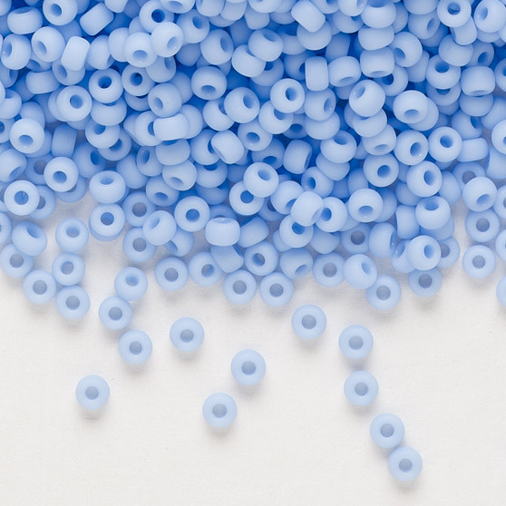 8-494F - 8/0 - Miyuki - Opaque Matte Agate Blue - 50gms - Glass Round Seed Bead