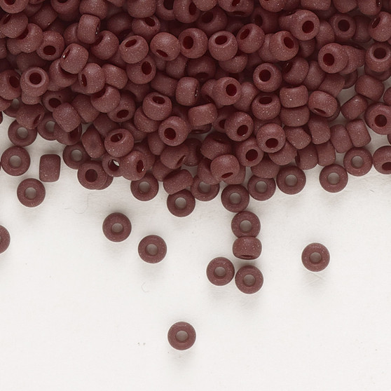 8-409F - 8/0 - Miyuki - Opaque Matte Espresso - 50gms - Glass Round Seed Bead