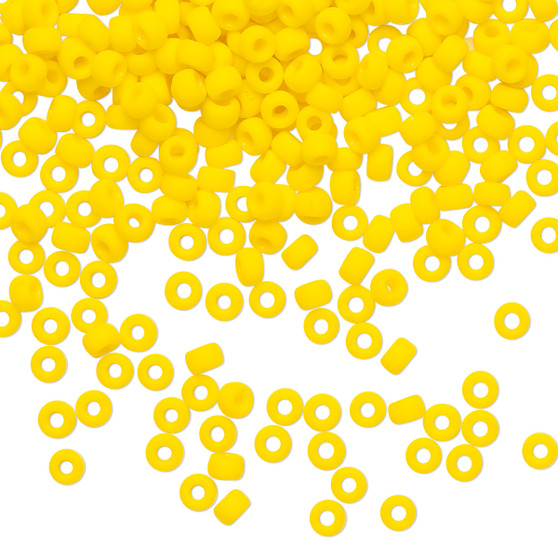 8-404DF - 8/0 - Miyuki - Opaque Matte Canary - 50gms - Glass Round Seed Bead