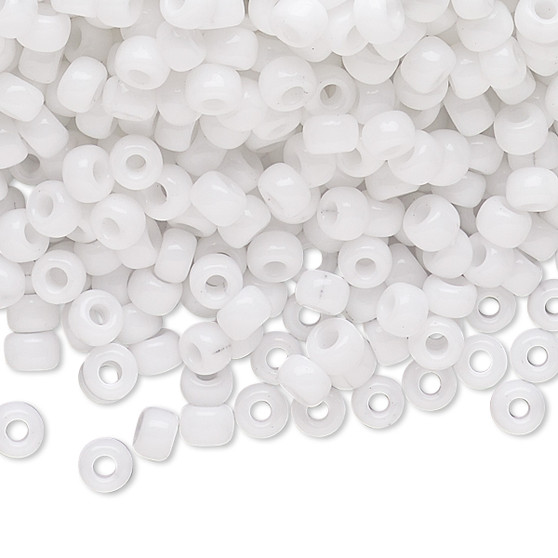 6-402 - 6/0 - Miyuki - Opaque White - 25gms - Glass Round Seed Bead