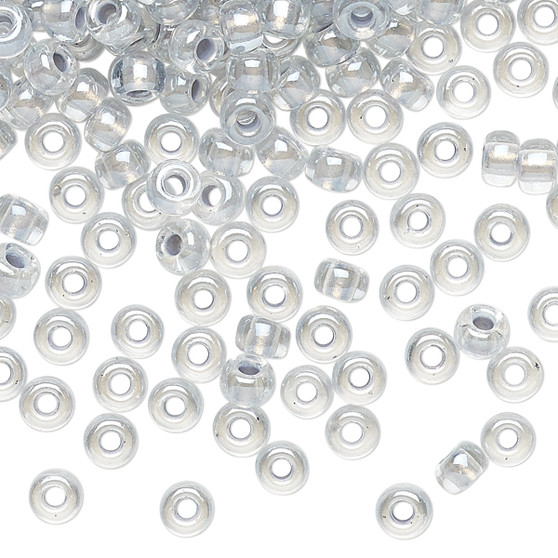 6-4613 - 6/0 - Miyuki - Translucent Pearlized Colour Lined Pewter - 25gms - Glass Round Seed Bead