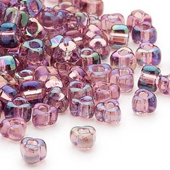 TR5-1156 - Miyuki - #5 - Transparent Iris Lilac - 25gms - Triangle Glass Bead