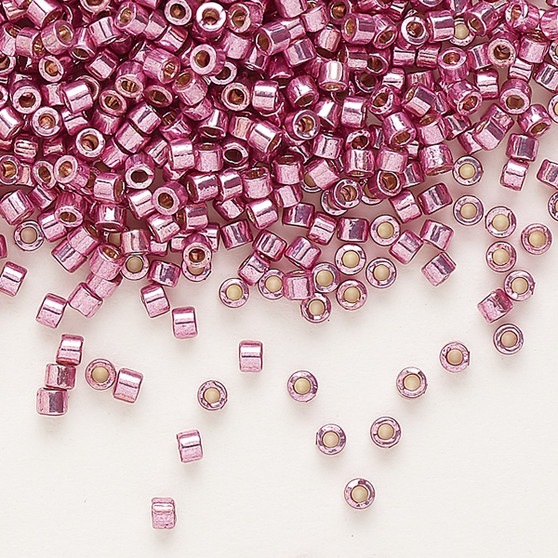 DB1848 - 11/0 - Miyuki Delica - Duracoat® Opaque Galvanized Dusty Orchid - 50gms - Cylinder Seed Beads