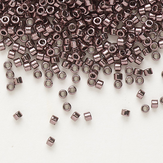 DB0454 - 11/0 - Miyuki Delica - Opaque Nickel-Finished Rose - 50gms - Cylinder Seed Beads