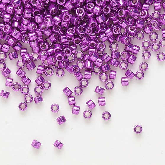 DB0431 - 11/0 - Miyuki Delica - Opaque Galvanized Raspberry  - 50gms - Cylinder Seed Beads