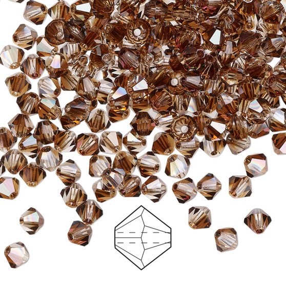 4mm - Preciosa Czech - Crystal Venus - 48pk - Faceted Bicone Crystal