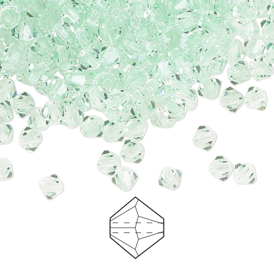 4mm - Preciosa Czech - Chrysolite - 720pk - Faceted Bicone Crystal