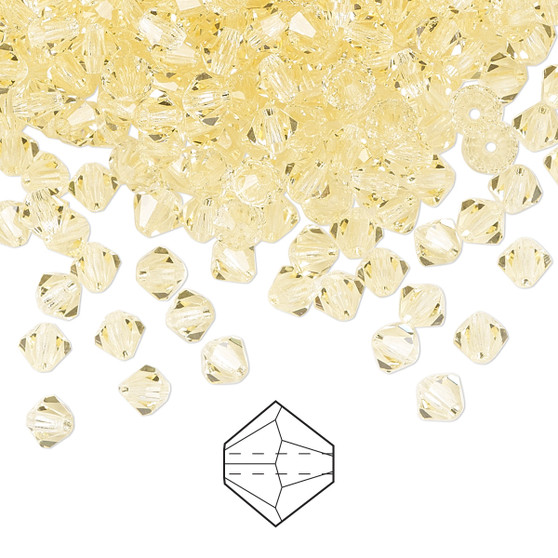 4mm - Preciosa Czech - Jonquil - 720pk - Faceted Bicone Crystal