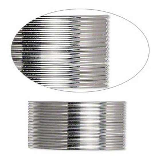 Wire, Beadalon®, stainless steel, 3/4 hard, round, 20 gauge. Sold per pkg of 6 meters.
