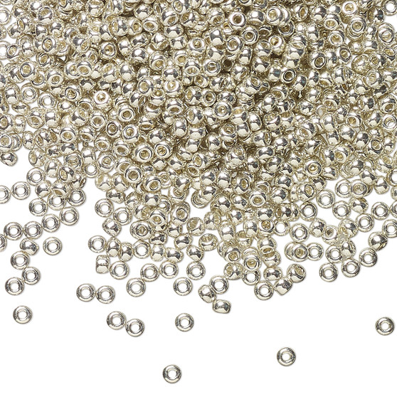 11-181 - 11/0 - Miyuki - Opaque Galvanized Silver - 25gms - Glass Round Seed Bead