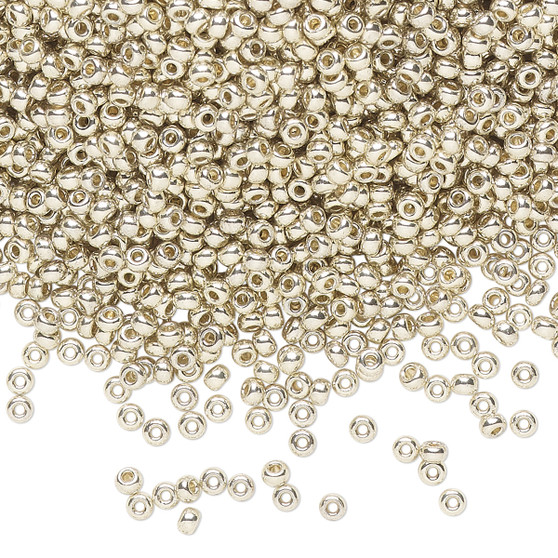 11-4201 - 11/0 - Miyuki - Duracoat® Opaque Galvanized Silver - 25gms - Glass Round Seed Bead