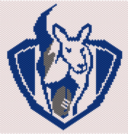 Peyote Bead North Melbourne Football Club Logo Pattern Download