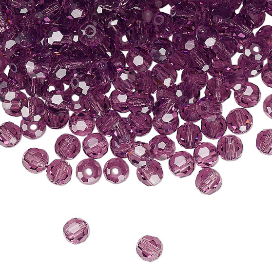 4mm - Preciosa Czech - Amethyst - 144pk - Faceted Round Crystal