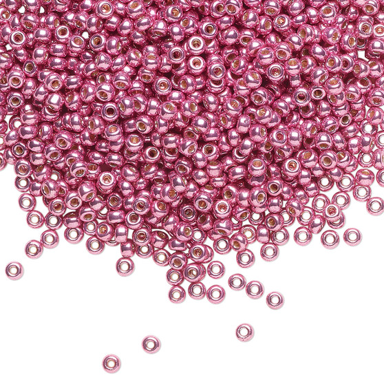 11-4210 - 11/0 - Miyuki - Duracoat® Opaque Galvanized Hot Pink - 250gms - Glass Round Seed Bead