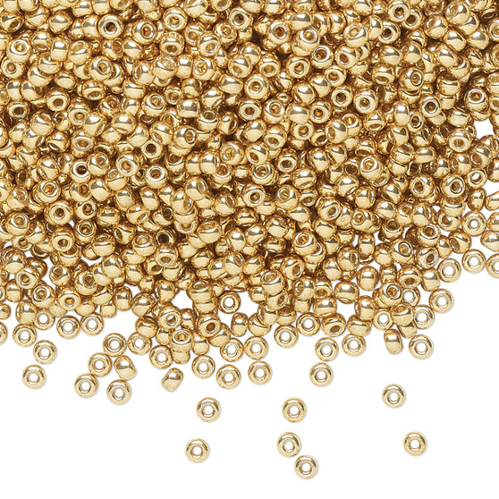 11-4202 - 11/0 - Miyuki - Duracoat® Opaque Galvanized Gold - 250gms - Glass Round Seed Bead