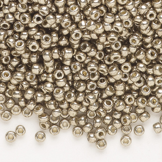 11-4222 - 11/0 - Miyuki - Duracoat® Opaque Galvanized Pewter - 25gms - Glass Round Seed Bead