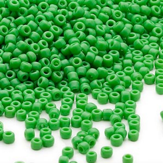 11/0 - Dyna-Mites™ - Opaque Jade Green - 40gms - Glass Round Seed Bead