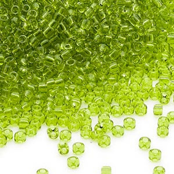 11/0 - Dyna-Mites™ - Transparent Lime Green - 40gms - Glass Round Seed Bead