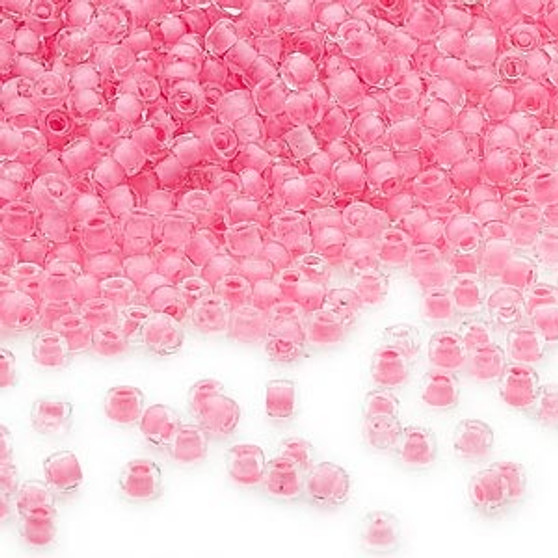 11/0 - Dyna-Mites™ - Translucent Inside Colour Dusty Rose - 40gms - Glass Round Seed Bead