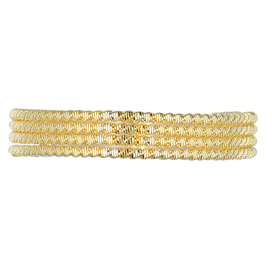 French wire, gold-plated copper, 1mm fancy zigzag. Sold per approximately 13-1/2 to 15 inch strand.