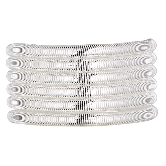 French wire, silver-plated copper, extra heavy, 2.5mm tube. Sold per approximately 13-1/2 to 15 inch strand.