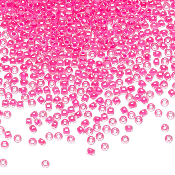 TR-11-978 - 11/0 - TOHO BEADS® - Translucent Luminous Neon Pink - 7.5gms - Glass Round Seed Beads