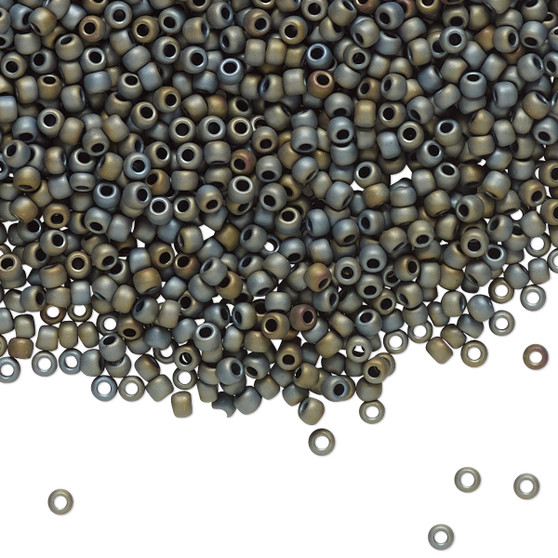 TR-11-613 - 11/0 - TOHO BEADS® - Opaque Matte Iris Grey - 7.5gms - Glass Round Seed Beads