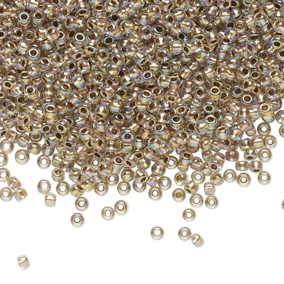 TR-11-994 - 11/0 - TOHO BEADS® - Gold Lined Translucent Rainbow Crystal Clear - 50gms - Glass Round Seed Beads
