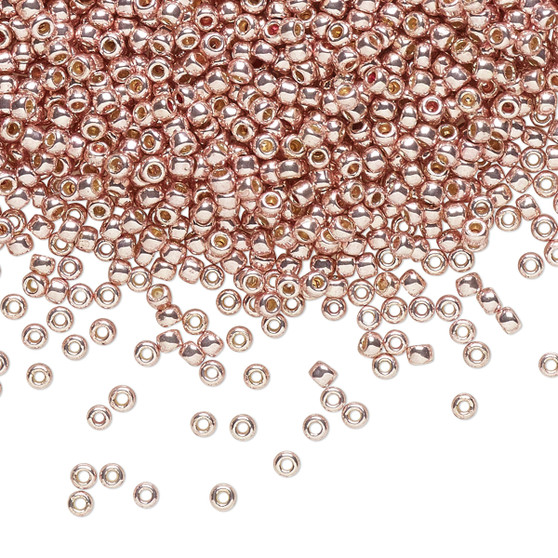 TR-11-PF552 - 11/0 - TOHO BEADS® - PermaFinish Opaque Galvanised Sweet Blush - 50gms - Glass Round Seed Beads