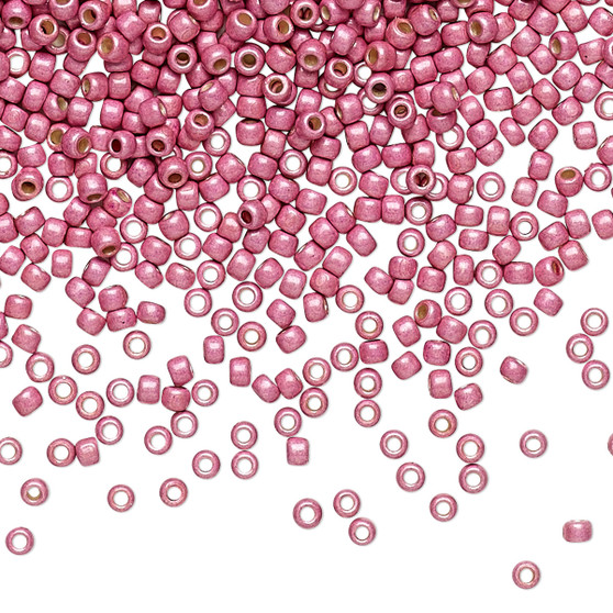 TR-11-PF553F - 11/0 - TOHO BEADS® - PermaFinish Opaque Matte Galvanised Pink Lilac - 50gms - Glass Round Seed Beads