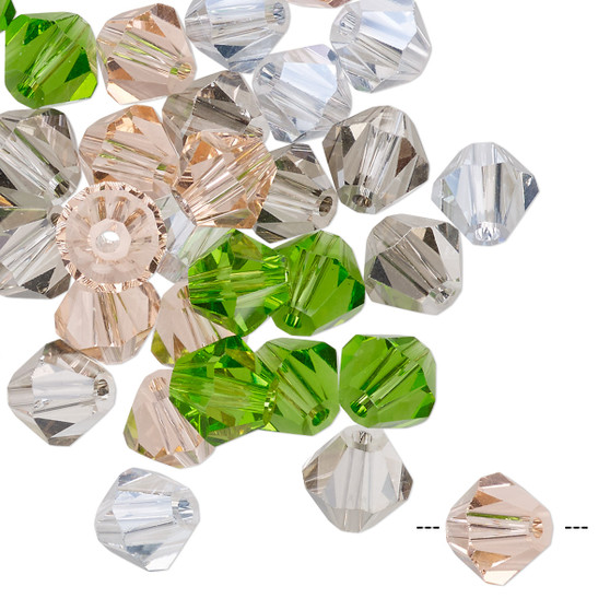 8mm - Celestial Crystal® - Mix Spring - 40 Pack - Faceted Bicone Crystal