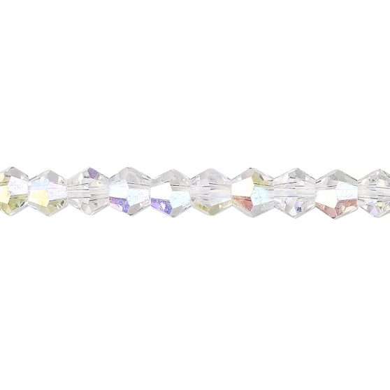 6mm - Celestial Crystal® - Crystal AB - 15.5" Strand - Faceted Bicone Crystal