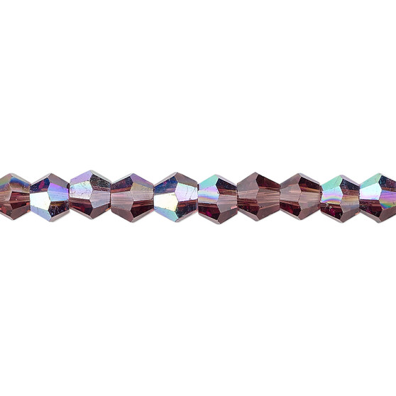 6mm - Celestial Crystal® - Transparent Amethyst Purple AB - 15.5" Strand - Faceted Bicone Crystal