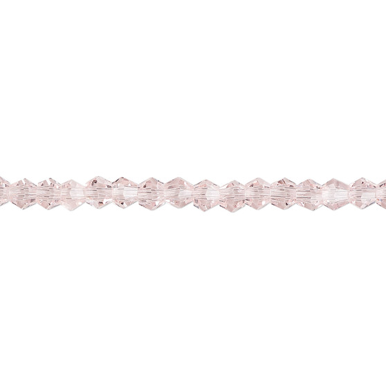 4mm - Celestial Crystal® - Transparent Pink - 15.5" Strand - Faceted Bicone Crystal