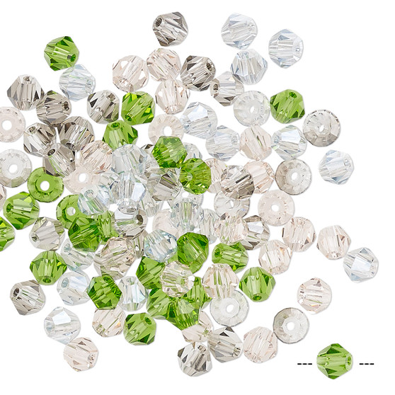4mm - Celestial Crystal® - Mix Spring - 100 Pack - Faceted Bicone Crystal
