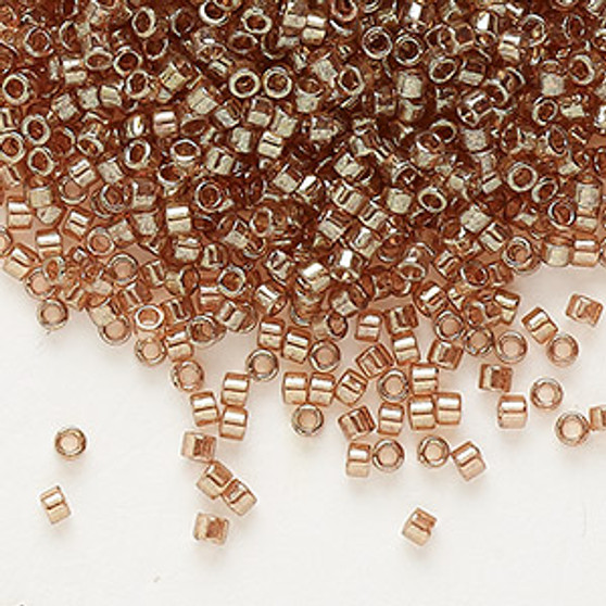 DB0102 - 11/0 - Miyuki Delica - Luster Gold Rose - 50gms - Cylinder Seed Beads
