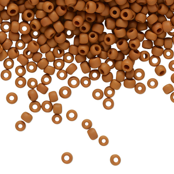 TR-08-46LF - 8/0 - TOHO BEADS® - Opaque Frosted Terra Cotta - 50gms - Glass Round Seed Beads