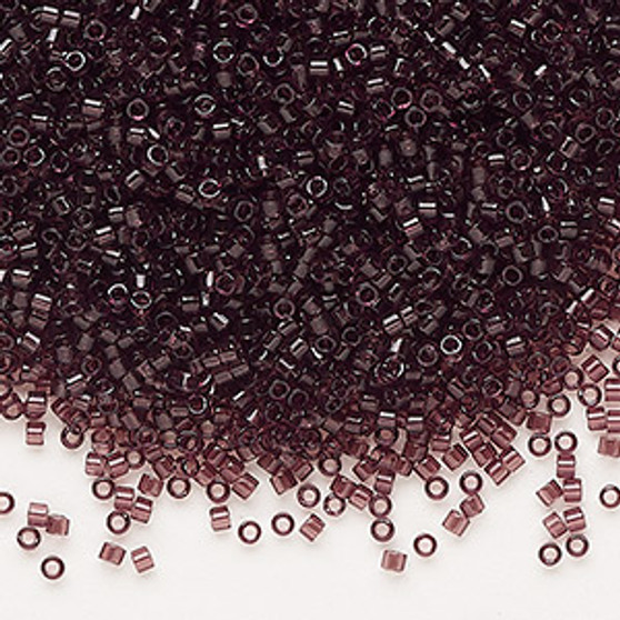 DB1104 - 11/0 - Miyuki Delica - Tr Mauve - 7.5gms - Cylinder Seed Beads