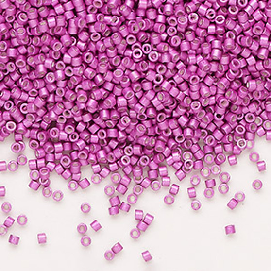 DB1184 - 11/0 - Miyuki Delica - Galv SF Magenta - 7.2gms - Cylinder Seed Beads