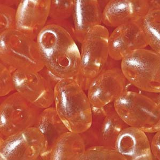 Preciosa - Czech Twin Beads -  (TWN08392) Crystal Yellow/Orange Pearl (20gm Vial)
