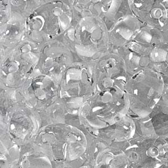 Preciosa - Czech Twin Beads -  (TWN38602) Crystal - White Colour Lined (20gm Vial)