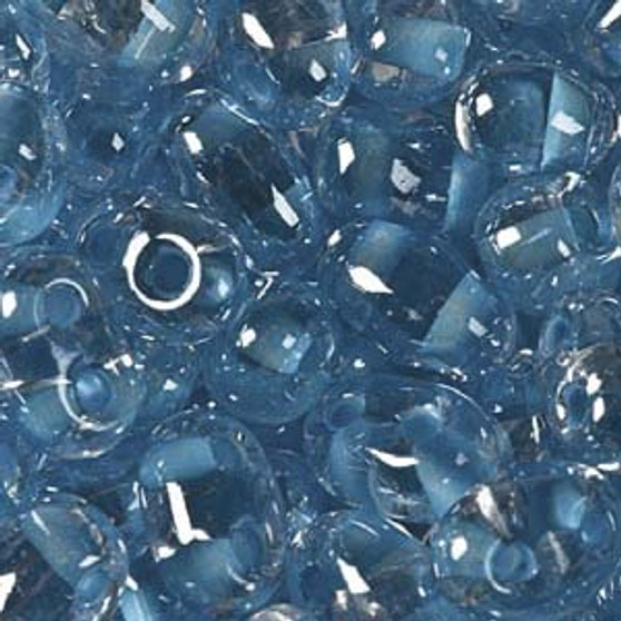 Preciosa - Czech Twin Beads -  (TWN38665) Crystal - Aqua Colour Lined (20gm Vial)